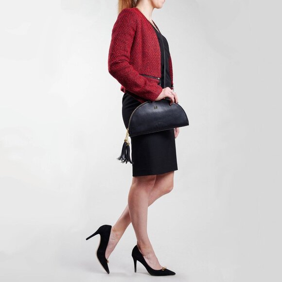 Lux and Nyx Fan Bag Convertible Crossbody Shoulder Bag Large version Silver Gray - Picture 2 of 12